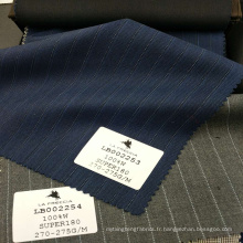 Tissu en laine de haute qualité super 180&#39;s, en tissu dobby